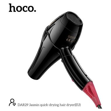 Фен HOCO Jasmin quick-drying hair dryer DAR29 черный фото №5