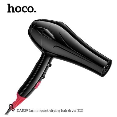 Фен HOCO Jasmin quick-drying hair dryer DAR29 черный фото №2