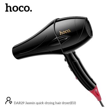 Фен HOCO Jasmin quick-drying hair dryer DAR29 черный фото №3