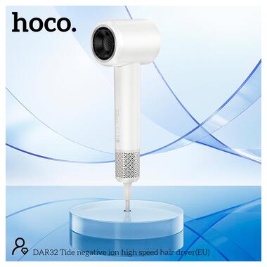 Фен HOCO Tide negative ion high speed hair dryer DAR32 белый фото №8