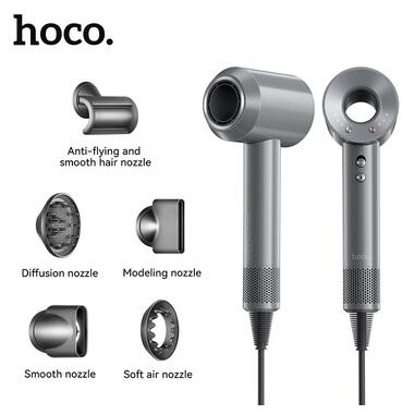 Фен HOCO Wave высокая скорость negative ion hair care hair dryer DAR31 розово-красный фото №12