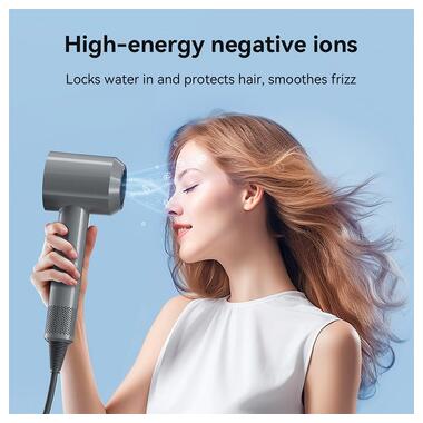 Фен HOCO Wave высокая скорость negative ion hair care hair dryer DAR31 розово-красный фото №8