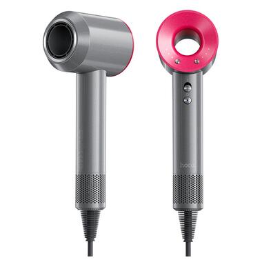 Фен HOCO Wave высокая скорость negative ion hair care hair dryer DAR31 розово-красный фото №1