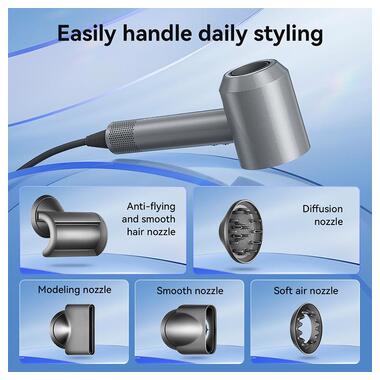 Фен HOCO Wave высокая скорость negative ion hair care hair dryer DAR31 розово-красный фото №2
