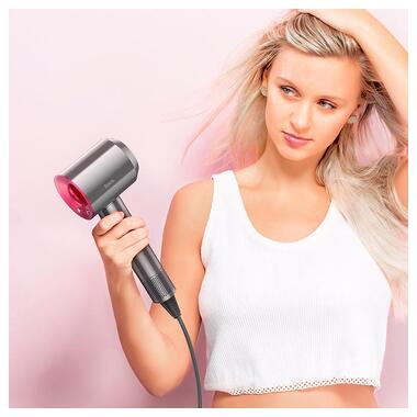 Фен Hoco High-speed negative ion hair dryer HP11 Plus розово-красный фото №3
