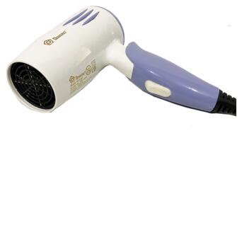 Фен для волосся дорожній складаний Domotec MS-3328 Foldable біло-бузковий 2000W (MS 3328_328) фото №4