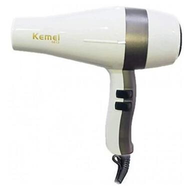 Фен для волосся Kemei KM-H3 білий (42807-KM-5813_361) фото №2