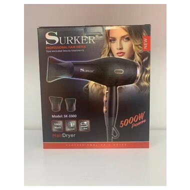 Мощный фен для укладки волос Surker SK-3300 43932-SK-3300_529 фото №1