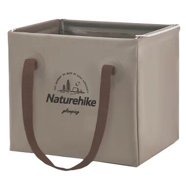 Складний контейнер для води з ПВХ Naturehike CNH22SN002, 20л, світло-коричневий 6927595795132 фото №1