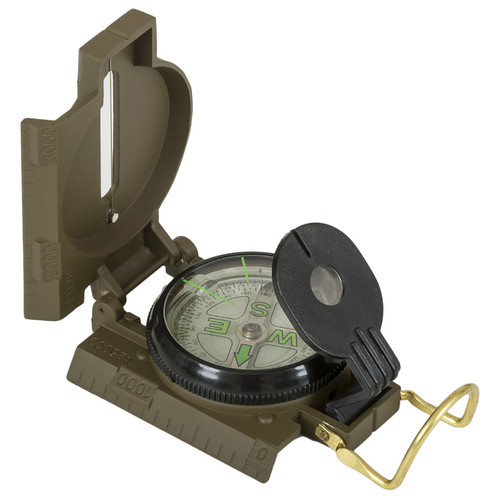 Компас Highlander Heavy Duty Folding Compass Olive (COM005) фото №1