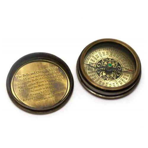 Компас бронзовий None Victorian pocket compas діаметр 8 см (DN29275) фото №1