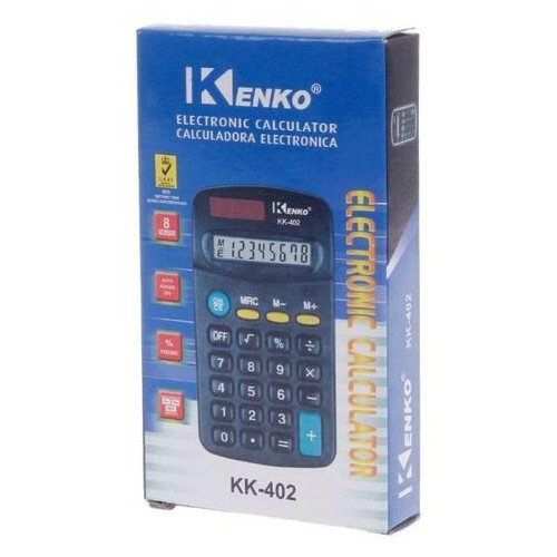 Калькулятор Kenko KK 402 карманный черный (ZE35iz12441) фото №3