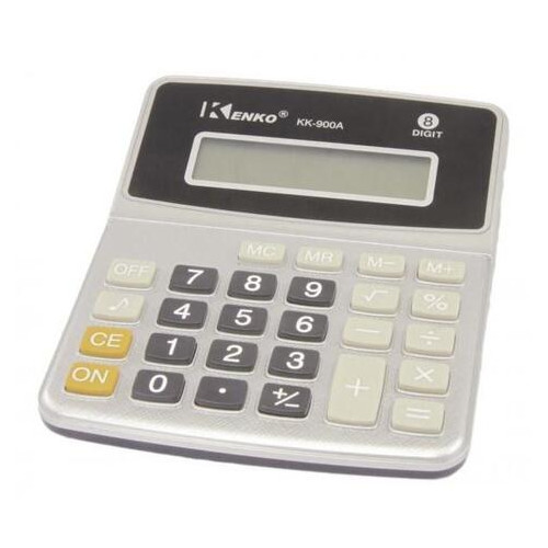 Простой калькулятор Kenko KK-900 A настольный серый с черным (ZE35iz12450) фото №1