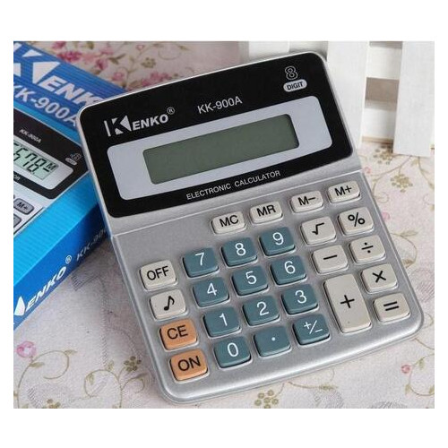 Простой калькулятор Kenko KK-900 A настольный серый с черным (ZE35iz12450) фото №2