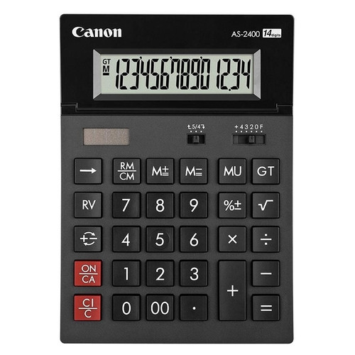 Калькулятор Canon AS-2400 Black (4585B001) фото №1