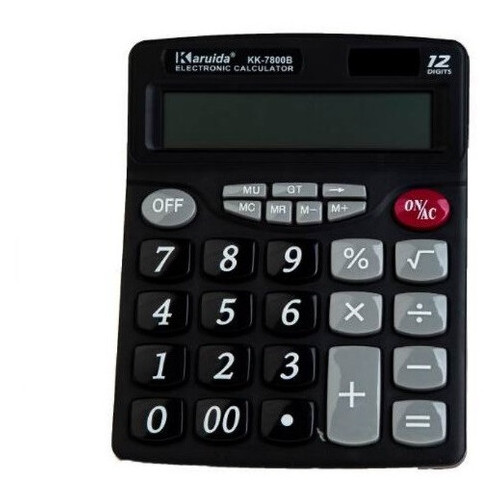 Калькулятор Karuida KK 7800B черный фото №1