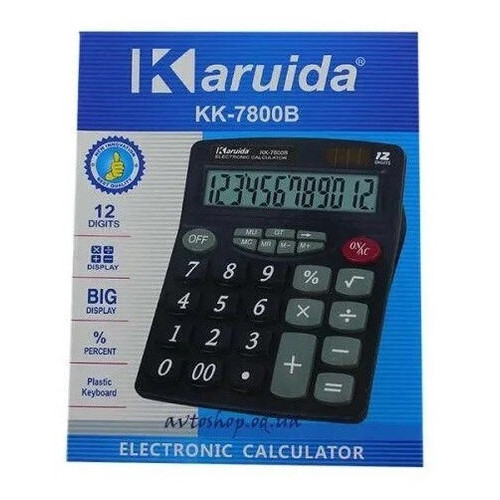 Калькулятор Karuida KK 7800B черный фото №3