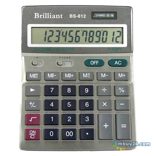 Калькулятор Brilliant BS-812 професійний фото №1
