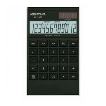Калькулятор Assistant АС-2326 Black/Silver фото №1