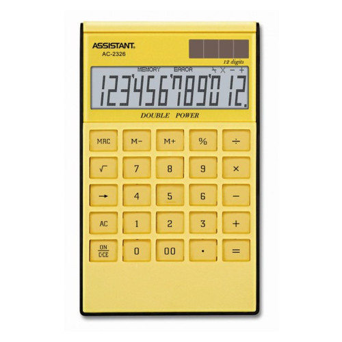 Калькулятор-помічник AS-2326 Жовтий фото №1