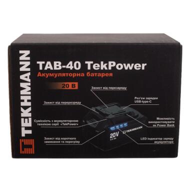 Аккумулятор Tekhmann TAB-40 Li-ion 4 А·ч (854609) фото №3
