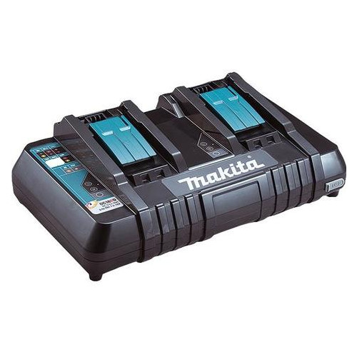 Зарядний пристрій Makita DC18RD на 2 батареї, LXT, 14,4-18 В, швидкий заряд (630868-6) фото №1