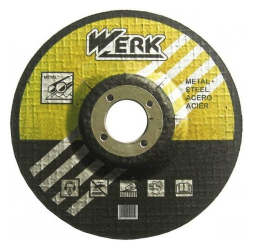 Диск зачистний по металу Werk 125х6,3х22,23 (WE201118) фото №1