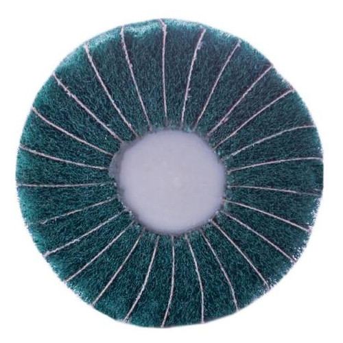Круг лепестковый в оправке Pilim 100 x 50 мм x Р180 скотч-брайт зеленый (KLO-14316) фото №2