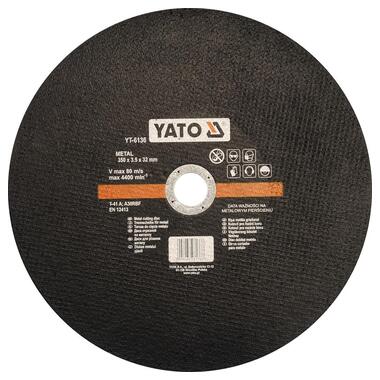 Диск відрізний по металу YATO :  350 х 32 мм, h 3.5 мм 5/25 (YT-6136) фото №1