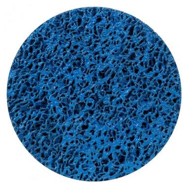 Коло зачистне з нетканого абразиву (корал) O125мм на липучці синій середня жорсткість SIGMA (9176211) фото №1