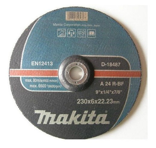 Шліфувальний диск Makita по металу 230х6 24Т D-18487 фото №2