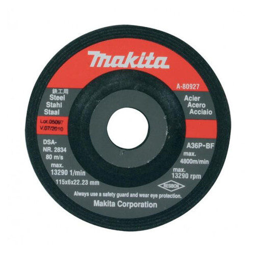 Шліфувальний диск Makita по металу 230х6 24Т D-18487 фото №1