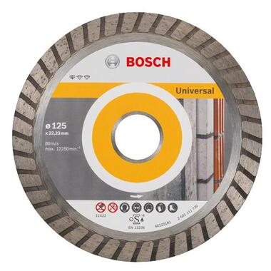 Відрізний алмазний диск Bosch Standard for Universal Turbo 125-22.23 (2.608.602.394) фото №1