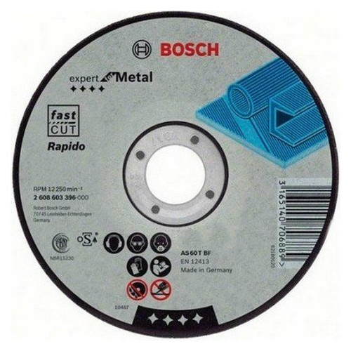Диск отрезной по металлу Bosch 115х2,5х22,2 (2608600318) фото №1