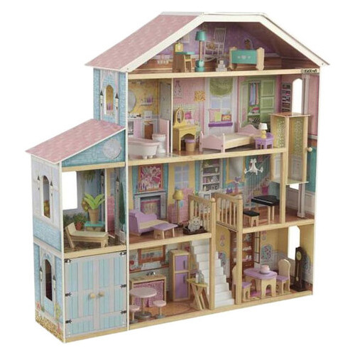 Кукольный домик KidKraft Grand View Mansion Dollhouse  с системой легкой сборки  EZ Kraft Assembly (65954) фото №1