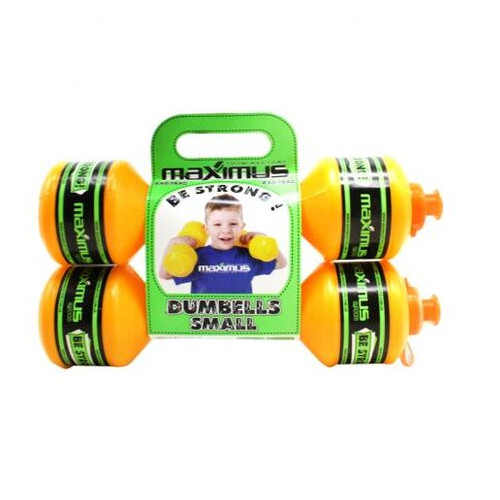 Гантелі-пляшечки Максимус 2 штуки 0.75 кг жовтий (5256) фото №1