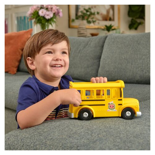 Ігровий набір CoComelon Feature Vehicle Жовтий Шкільний Автобус зі звуком (CMW0015) фото №7