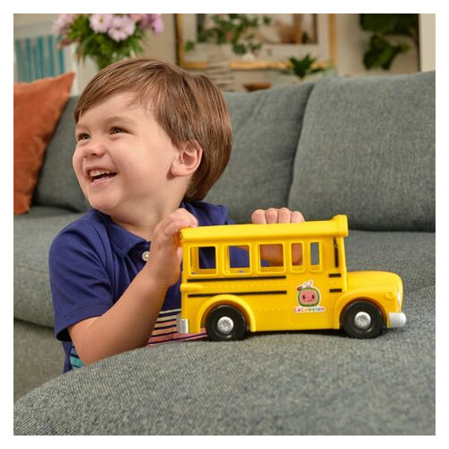 Ігровий набір CoComelon Feature Vehicle Жовтий Шкільний Автобус зі звуком (CMW0015) фото №4