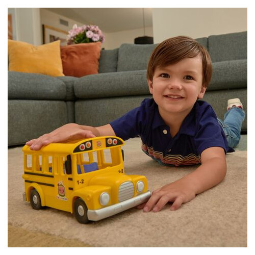 Ігровий набір CoComelon Feature Vehicle Жовтий Шкільний Автобус зі звуком (CMW0015) фото №3