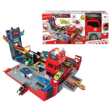 Ігровий набір Dickie Toys 2 в 1 Пожежна машина. Розгорни місто (3719005) фото №1