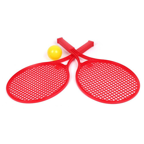 Набір для гри в теніс ТехноК 2 ракетки м'ячик 0380TXK(Red) фото №1
