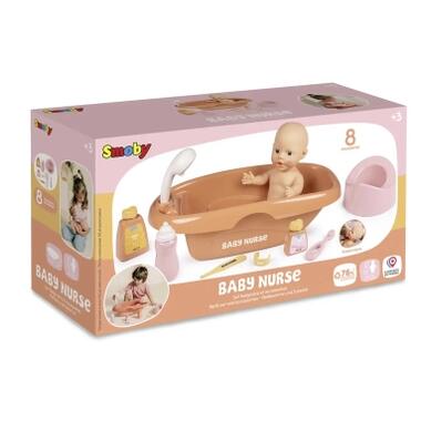 Игровой набор Smoby Ванная для пупса Бэби Ньорс. Терракотовая пудра из аксес., 42 см (7600220383) фото №3