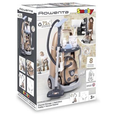 Игровой набор Smoby тележка для уборки Ровента с пылесосом (7600330325) фото №2