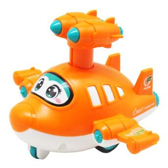 Іграшка заводна Літак, помаранчевий (901-10) фото №1