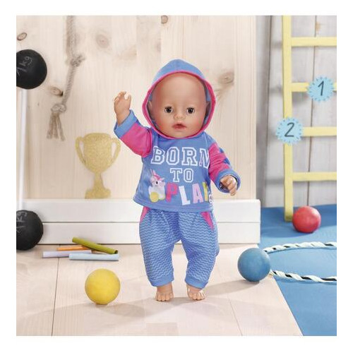 Набір одягу для ляльки Baby Born Спортивний костюм для бігу блакитний (830109-2) фото №4