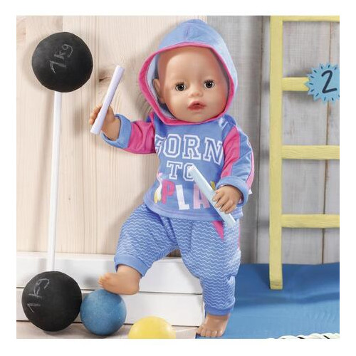 Набір одягу для ляльки Baby Born Спортивний костюм для бігу блакитний (830109-2) фото №6
