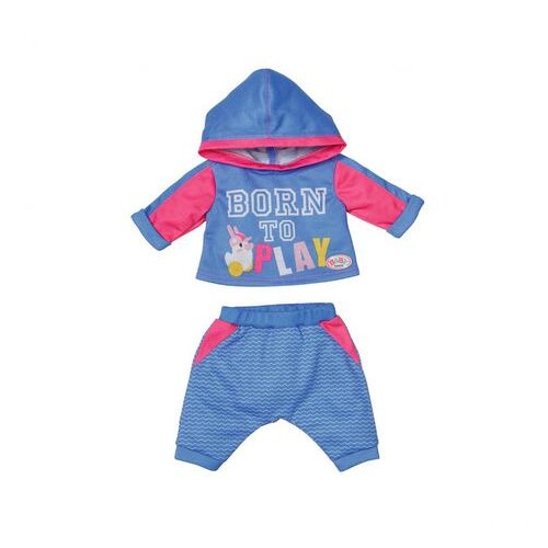 Набір одягу для ляльки Baby Born Спортивний костюм для бігу блакитний (830109-2) фото №1