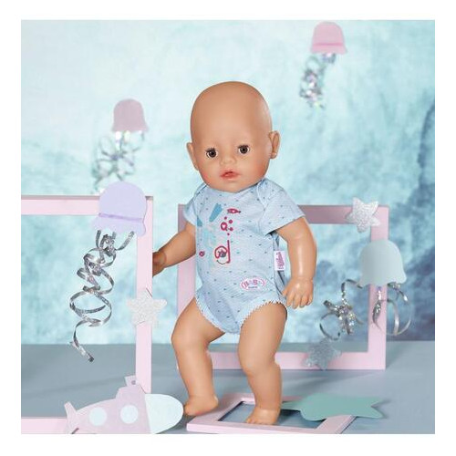 Одяг для ляльки Baby Born Боді S2 блакитне (830130-2) фото №4