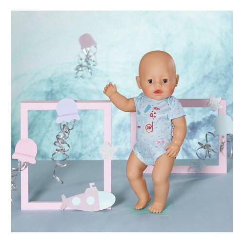 Одяг для ляльки Baby Born Боді S2 блакитне (830130-2) фото №5