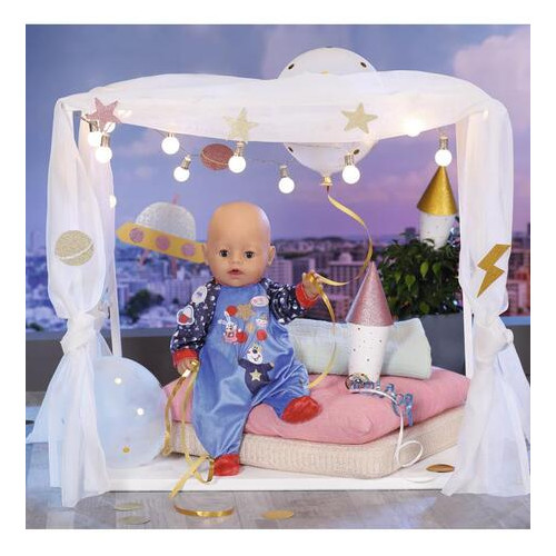Одяг для ляльки Baby Born серії День Народження Святковий комбінезон синій (831090-2) фото №5